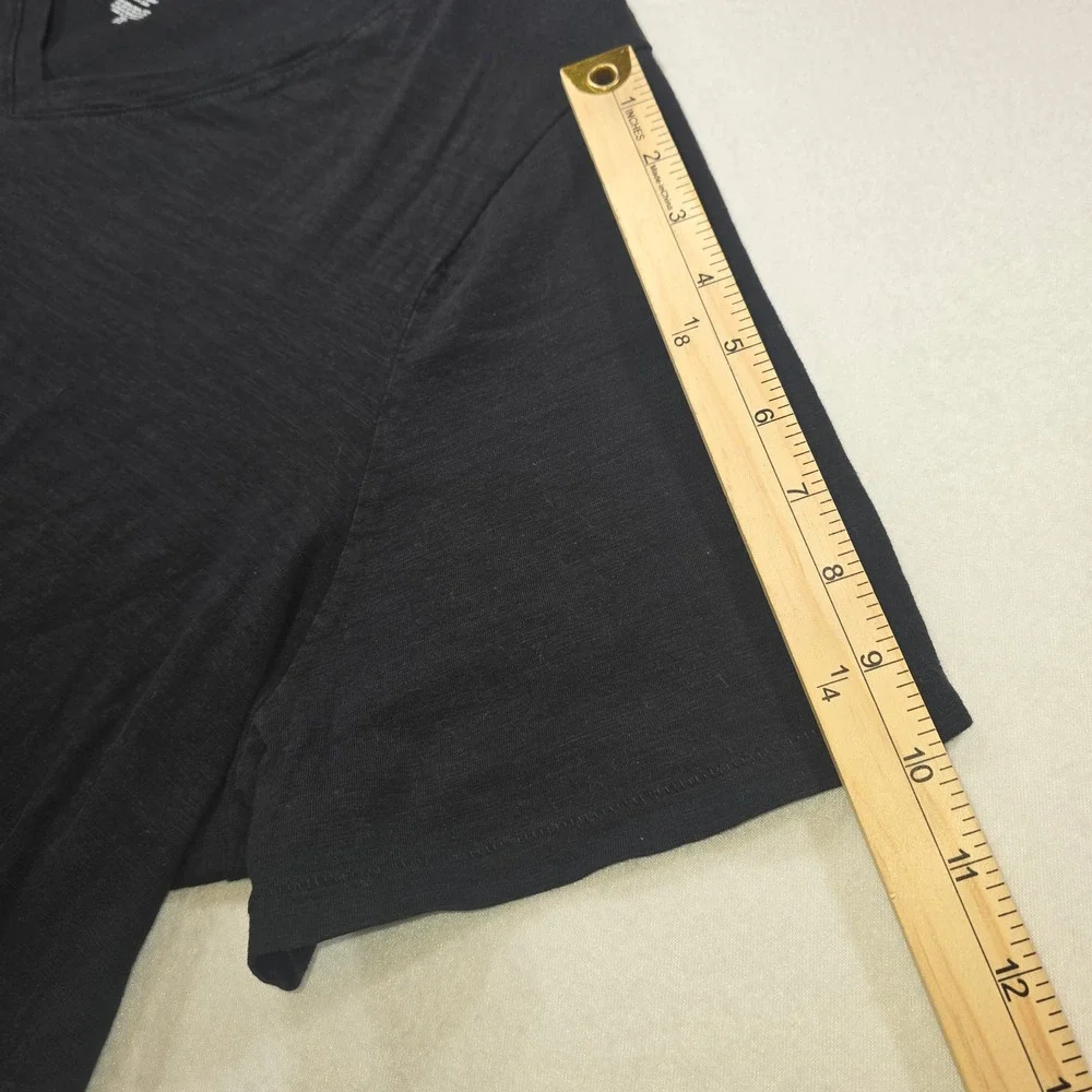 Sonoma Goods For Life Women Black Everyday Tee V-Neck Cotton Plus Size 2X - Picture 6 of 7